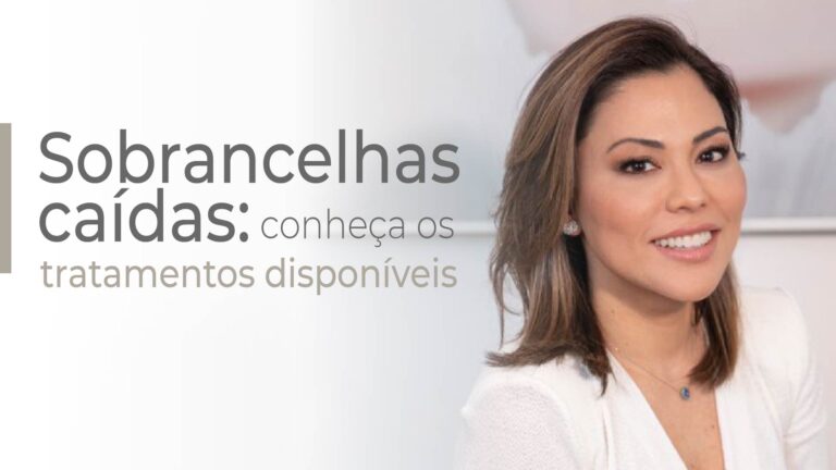 Sobrancelhas caídas: como tratar?